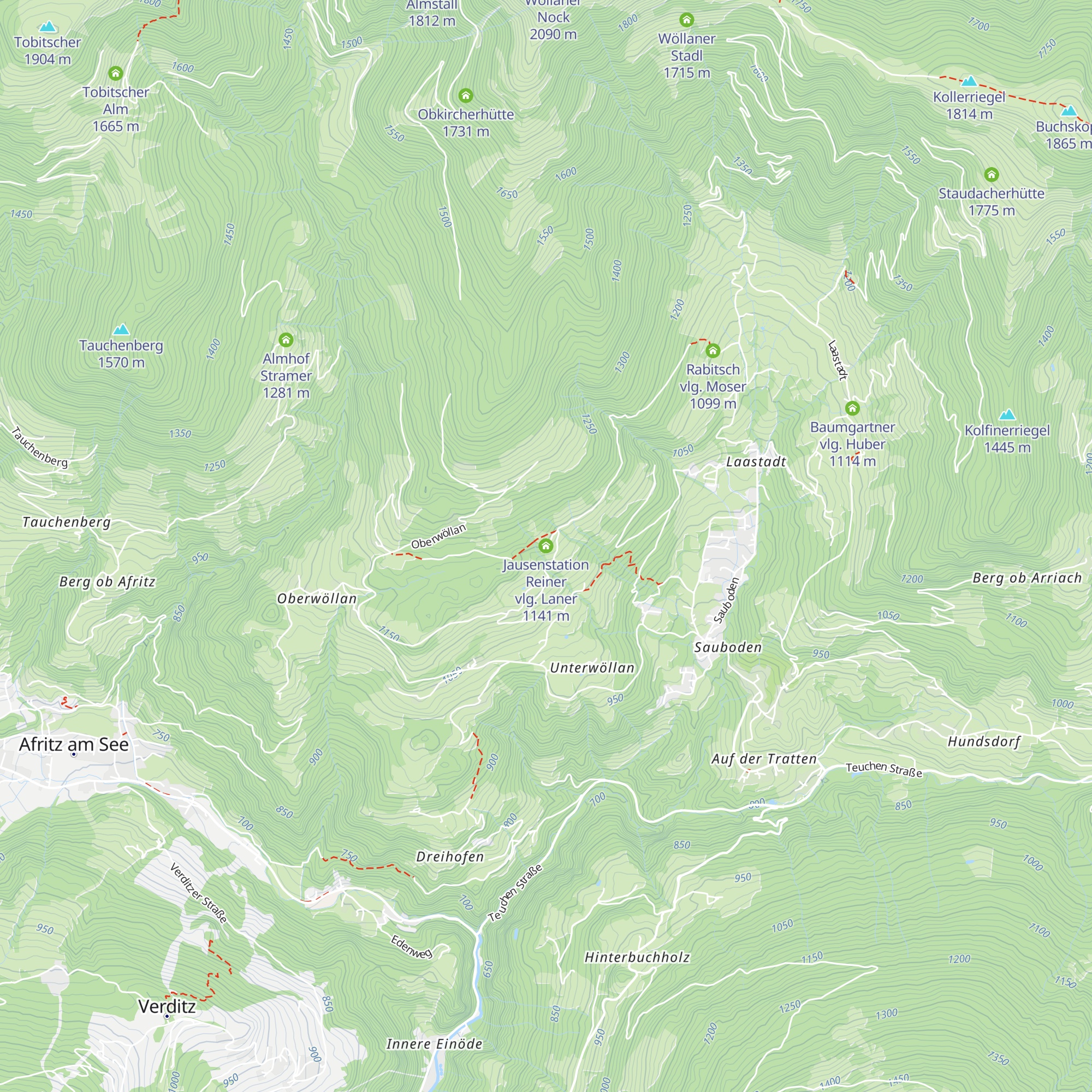 Jausenstation Reiner vlg. Laner map
