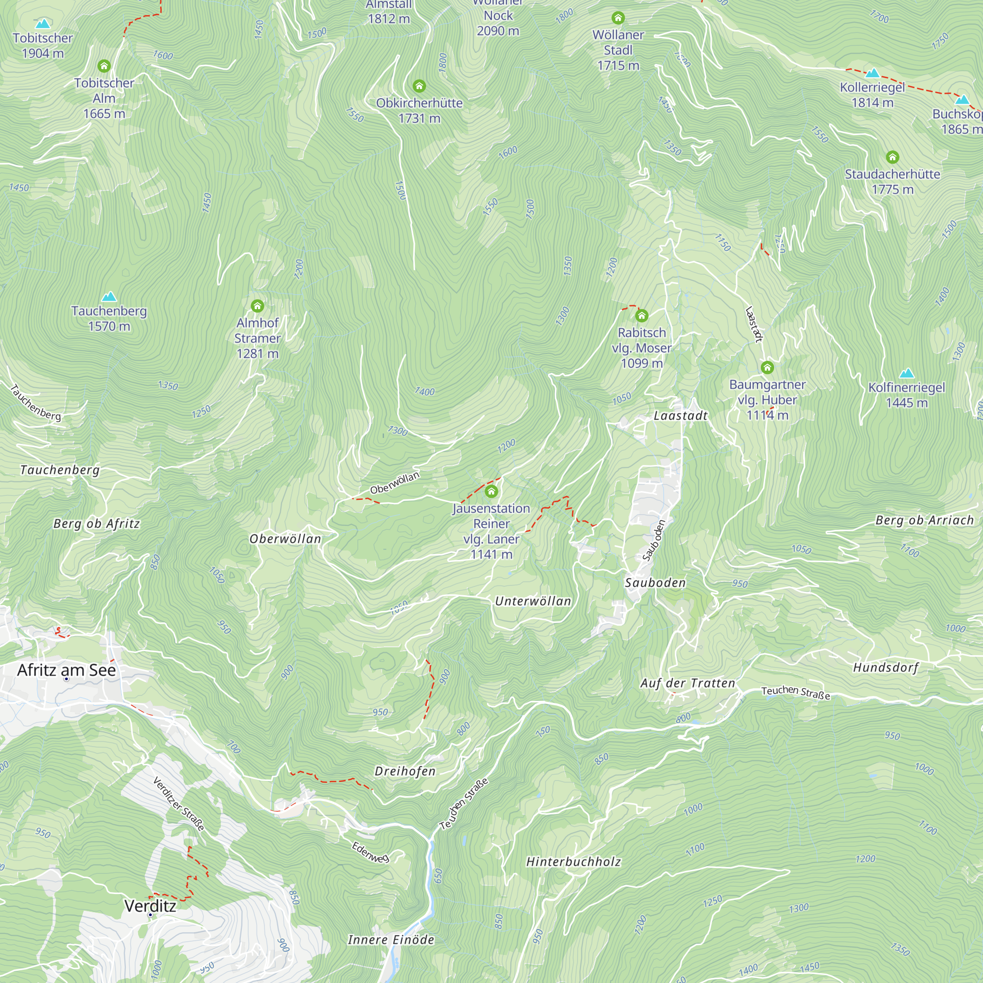 Jausenstation Reiner vlg. Laner map