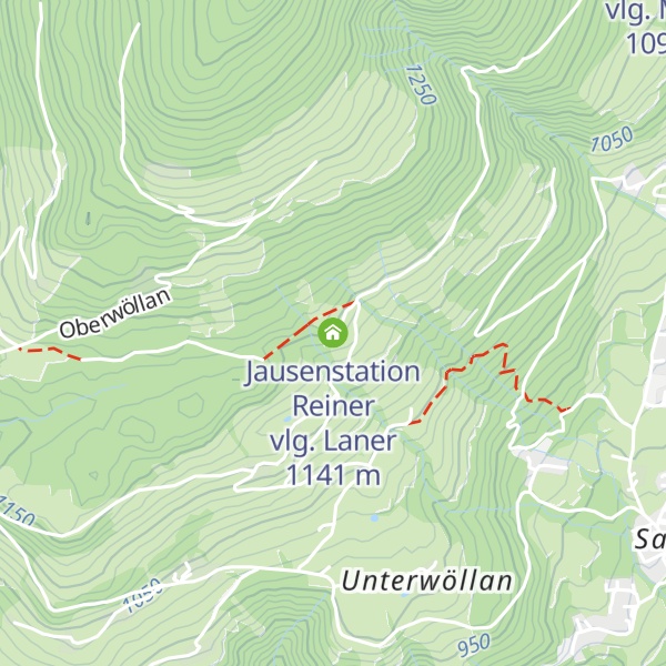 Map of Jausenstation Reiner vlg. Laner