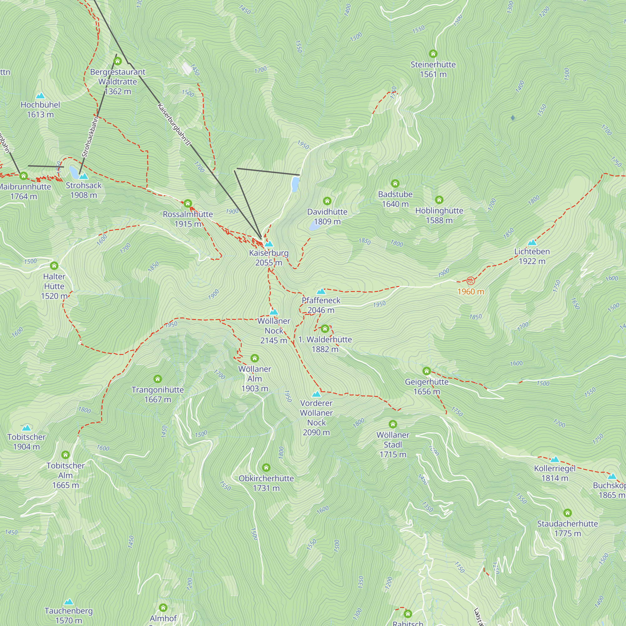 Walderhütte map