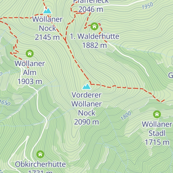 Map of Vorderer Wöllaner Nock
