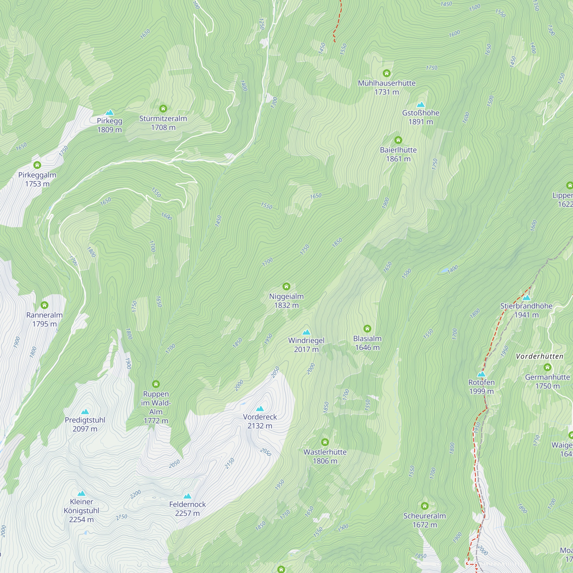 Niggeialm map