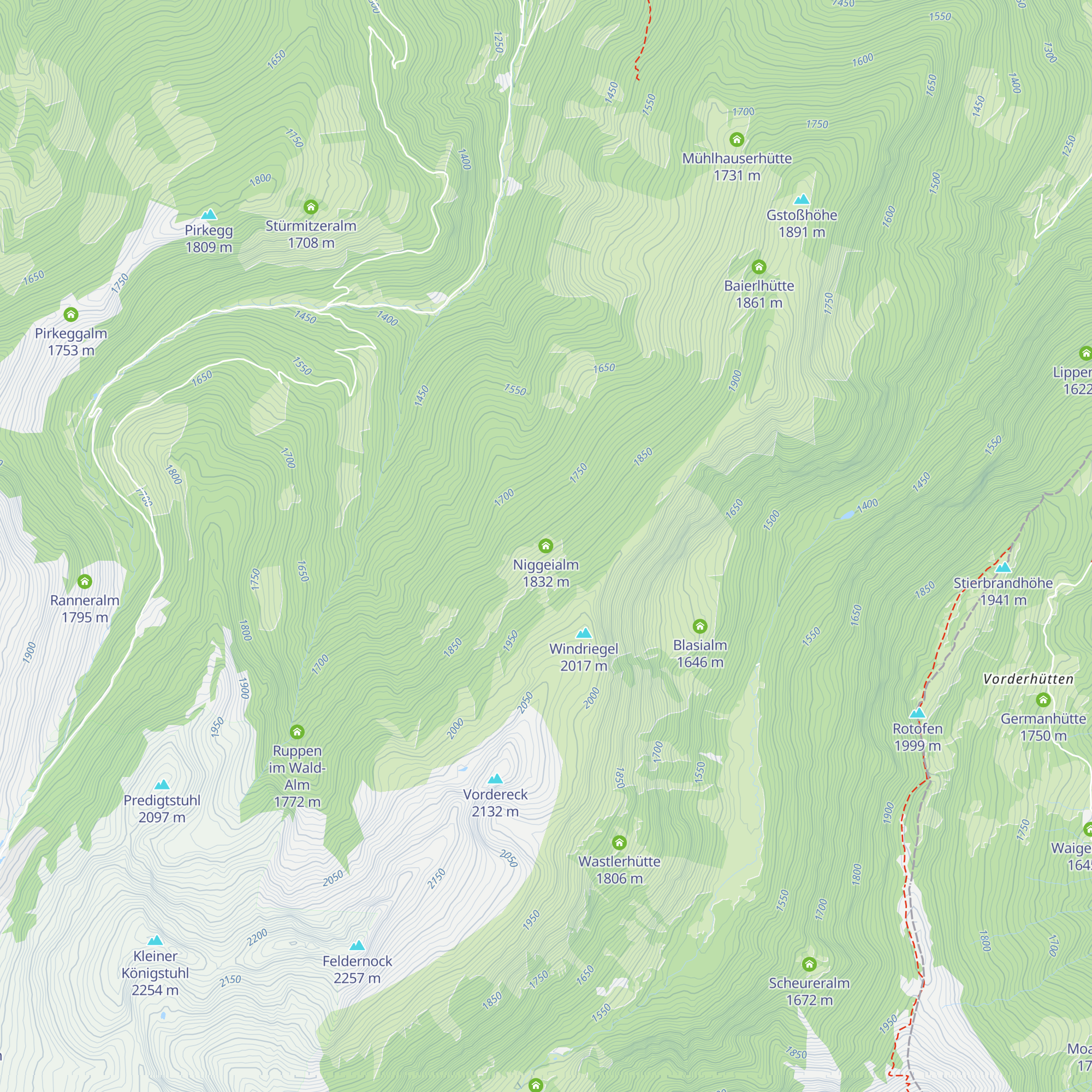 Niggeialm map