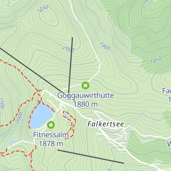 Map of Goggauwirthütte