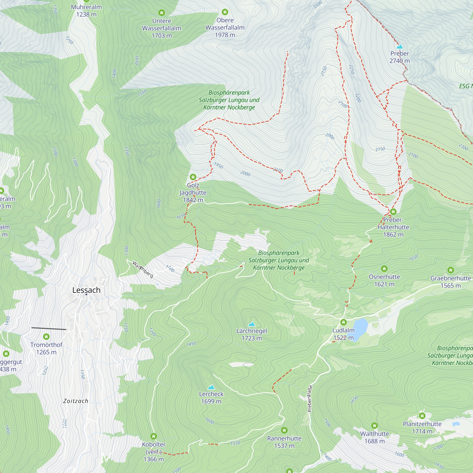 Radergaßhütte map