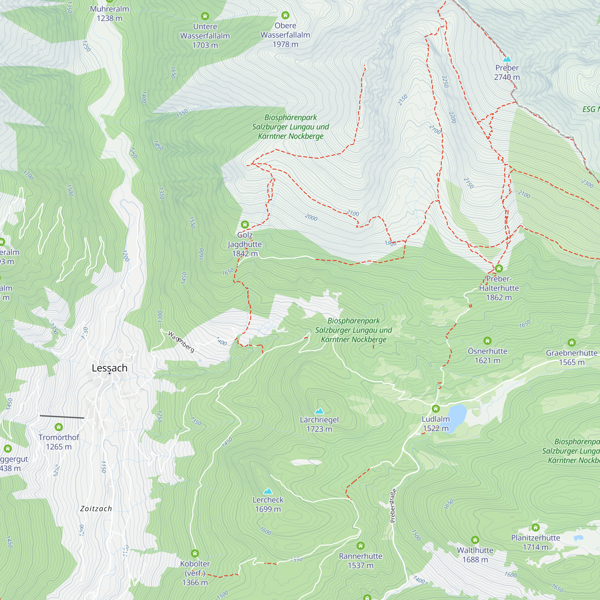 Radergaßhütte map