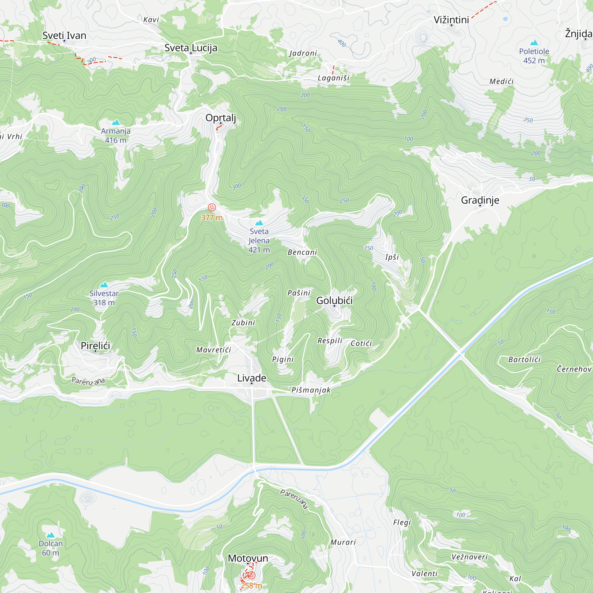 Villa Pasini map