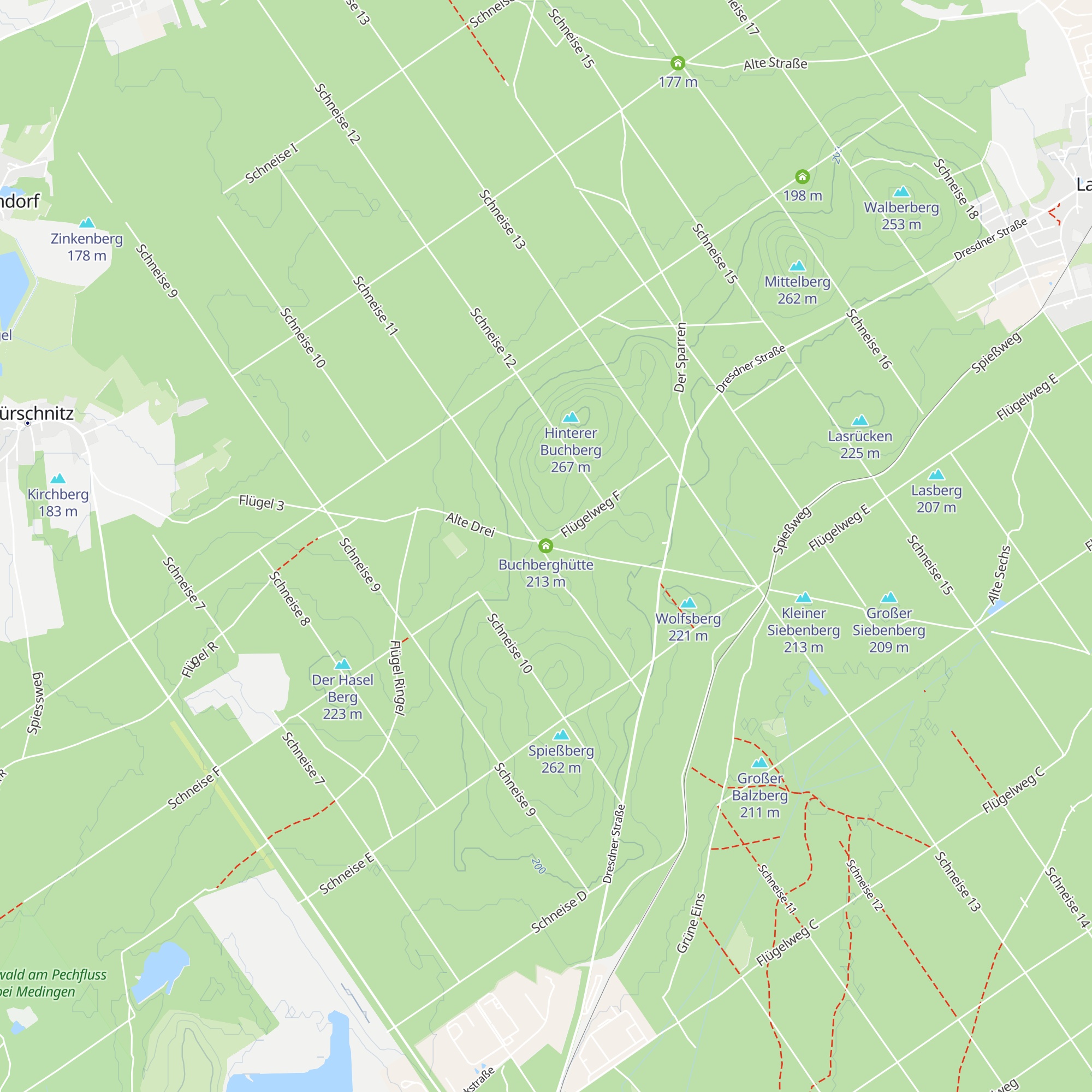 Buchberghütte map
