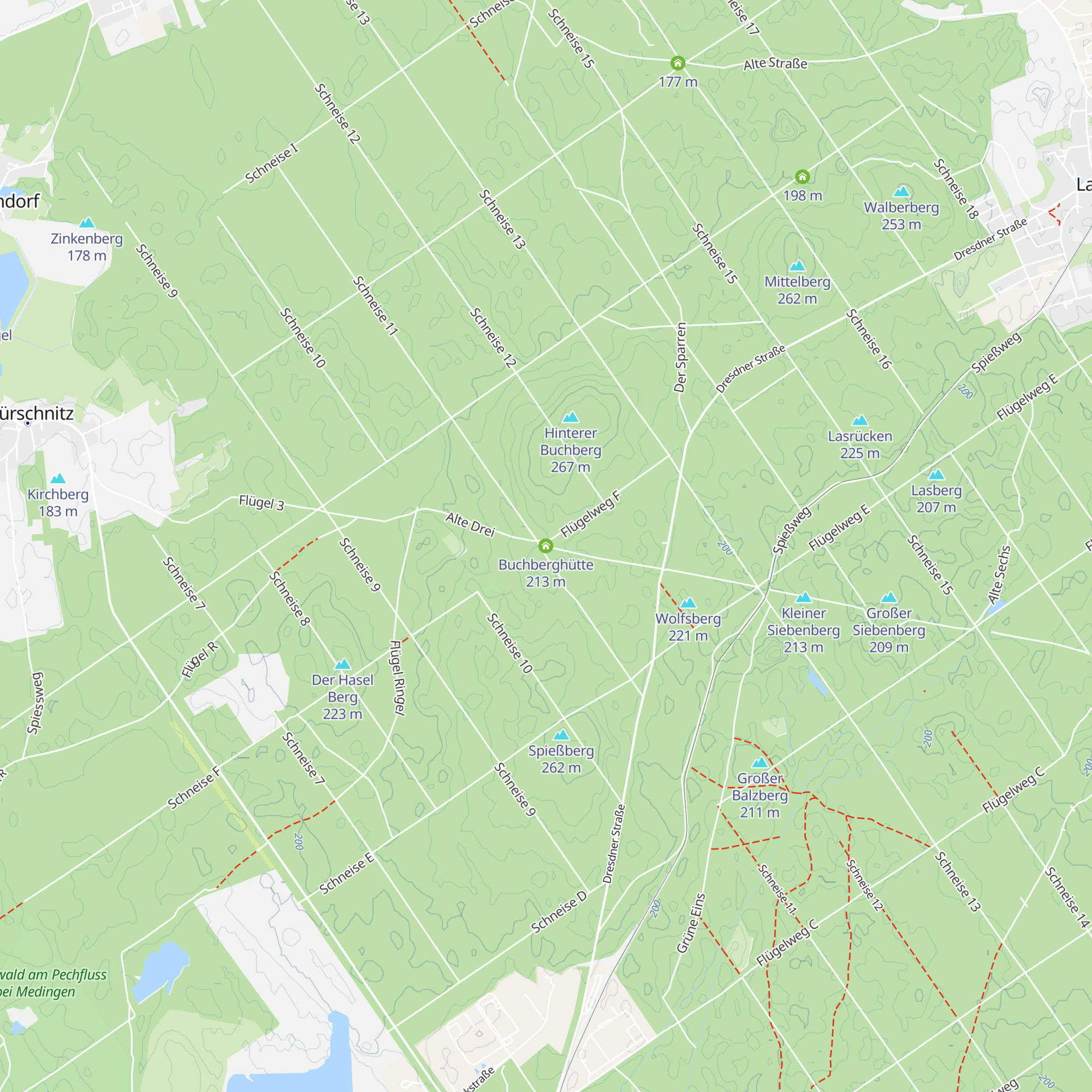 Buchberghütte map