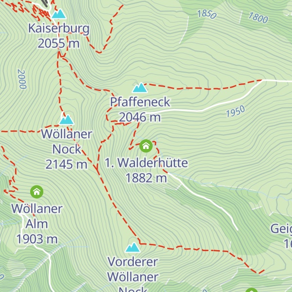 Map of 1. Walderhütte