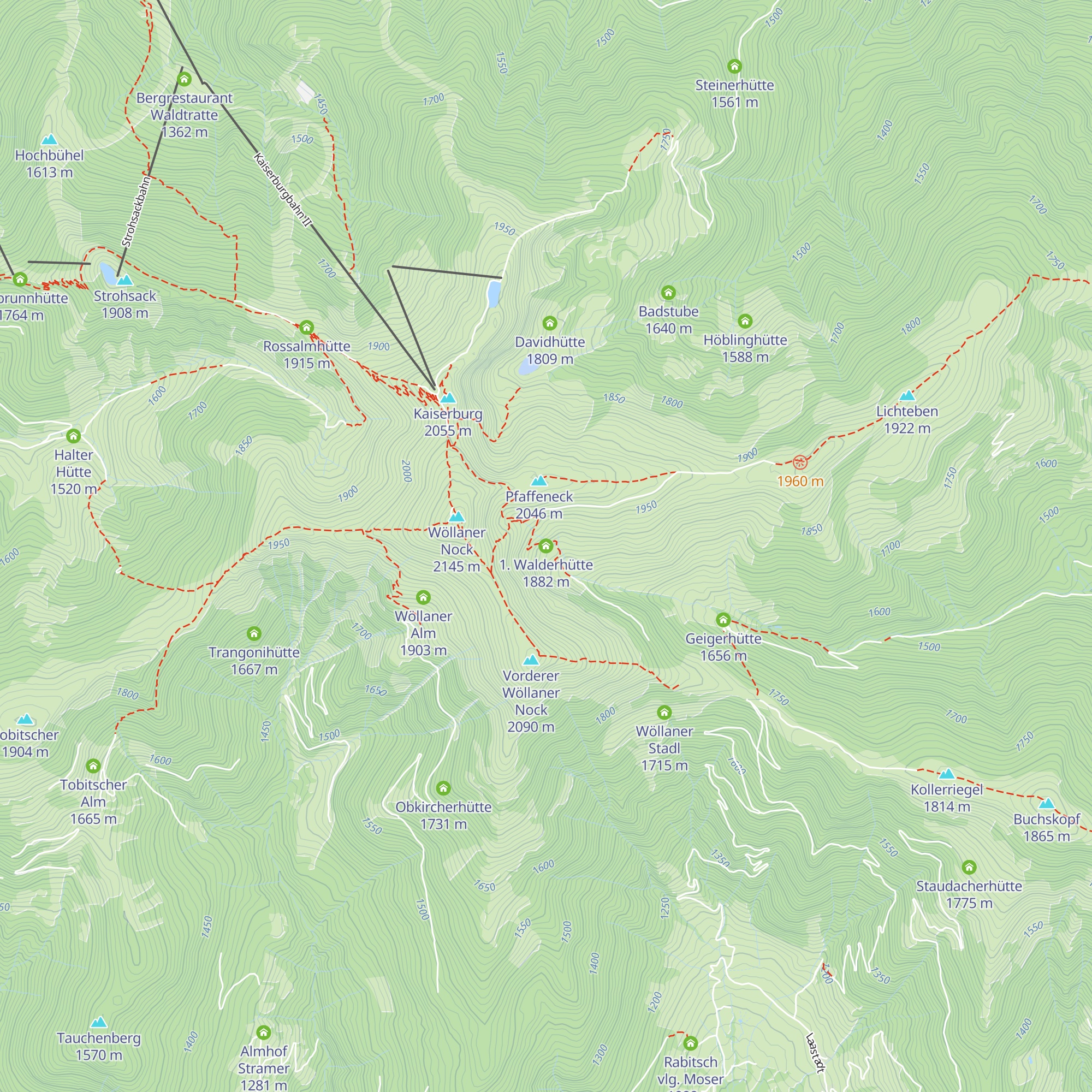 1. Walderhütte map