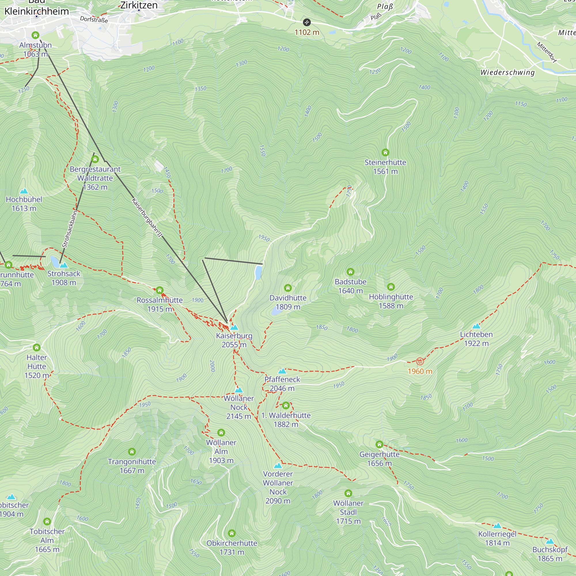 Davidhütte map
