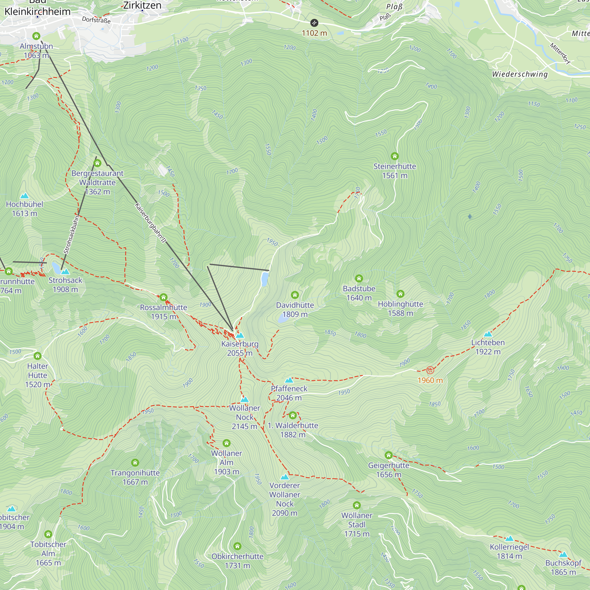 Davidhütte map