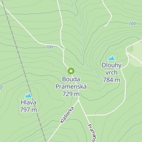 Map of Bouda Pramenská