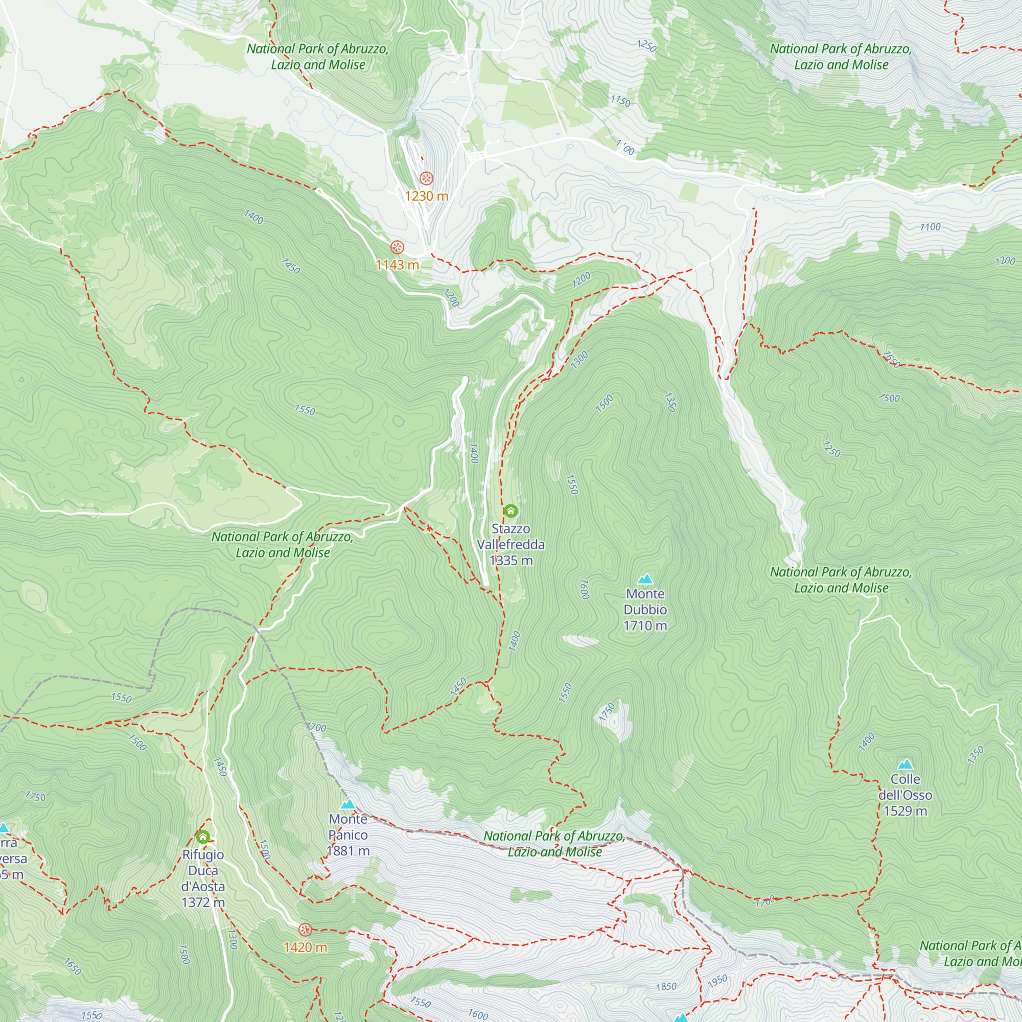 Stazzo Vallefredda map