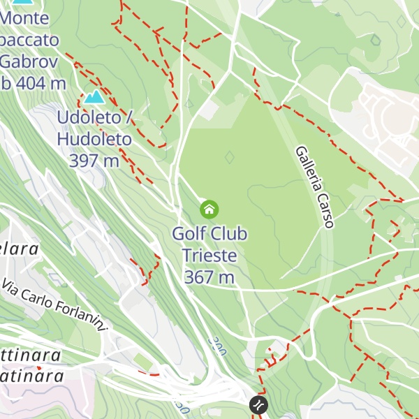 Map of Golf Club Trieste