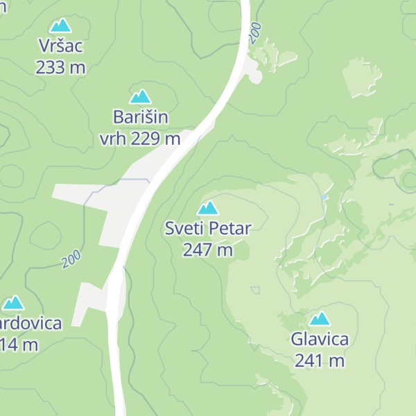 Map of Sveti Petar