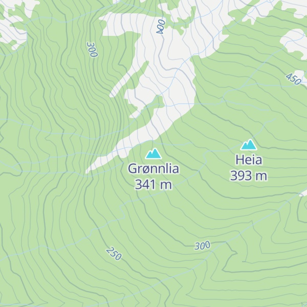 Map of Grønnlia