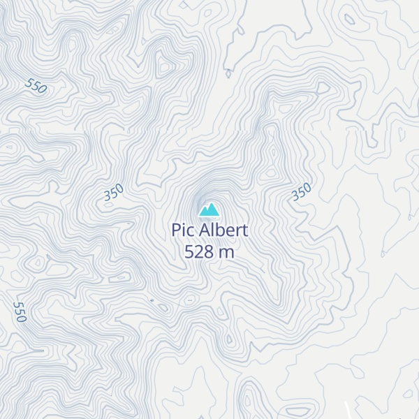 Map of Pic Albert