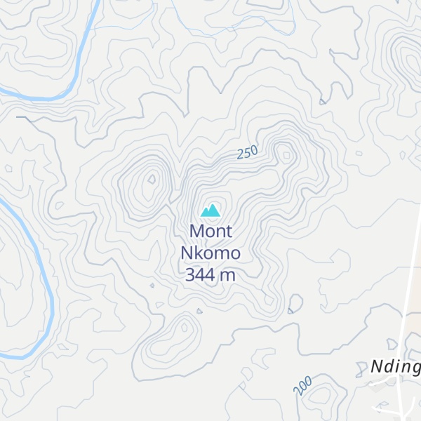 Map of Mont Nkomo