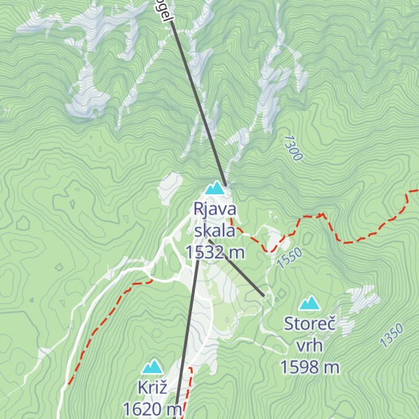 Map of Planinska koča Merjasec