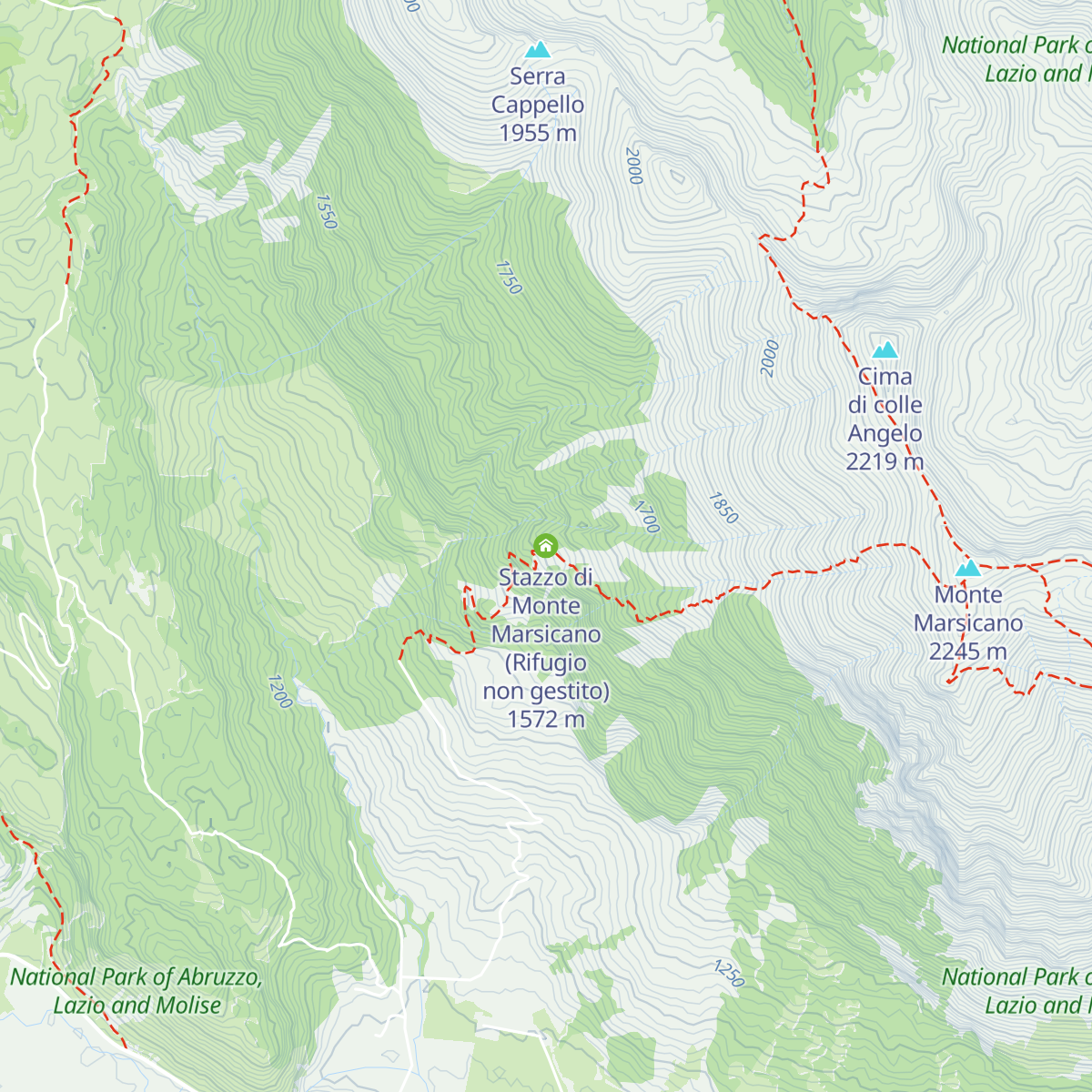 Stazzo di Monte Marsicano (Rifugio non gestito) map