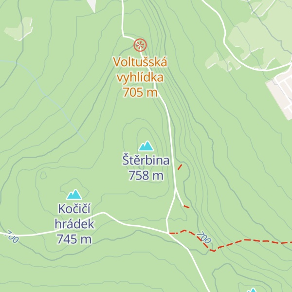Map of Štěrbina
