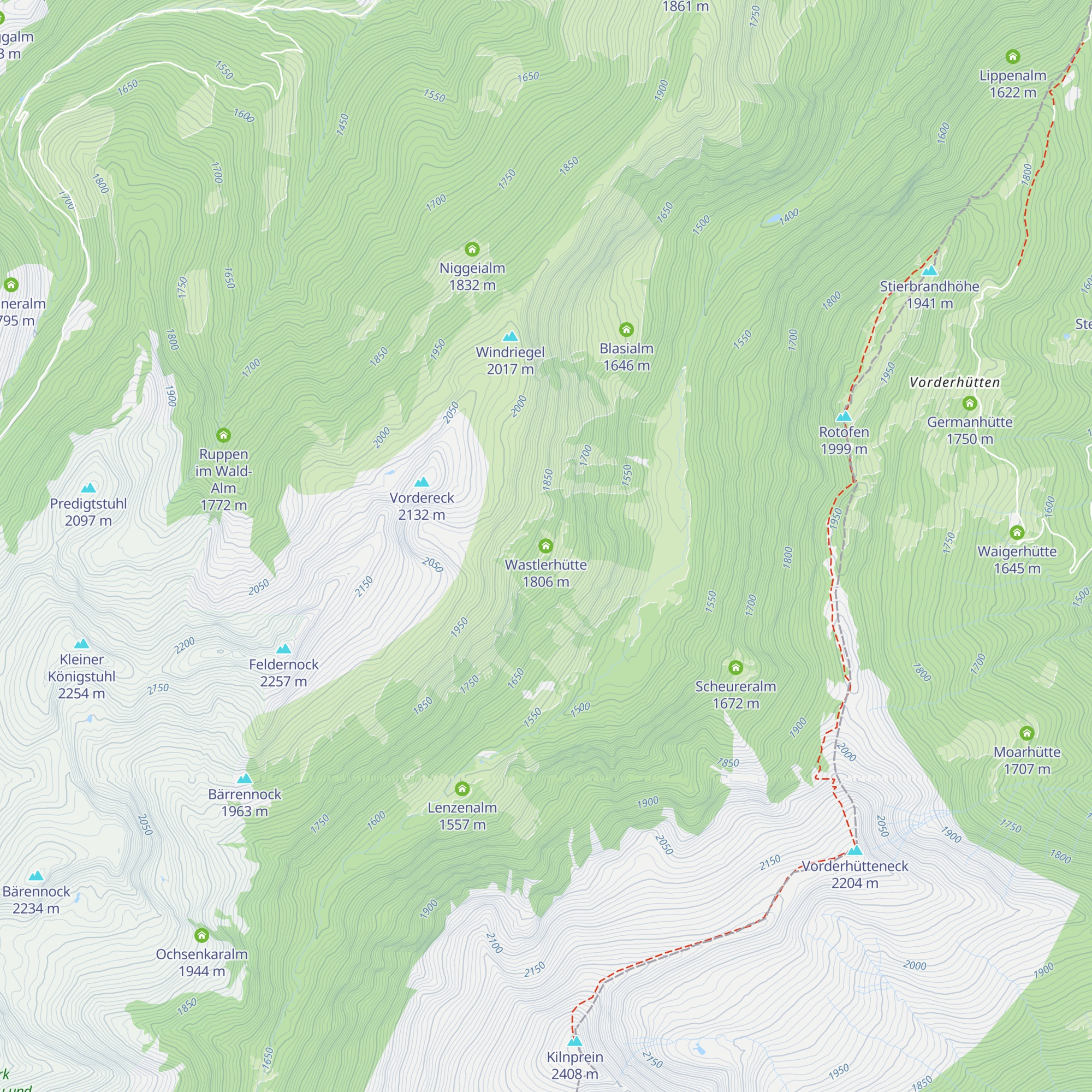 Wastlerhütte map