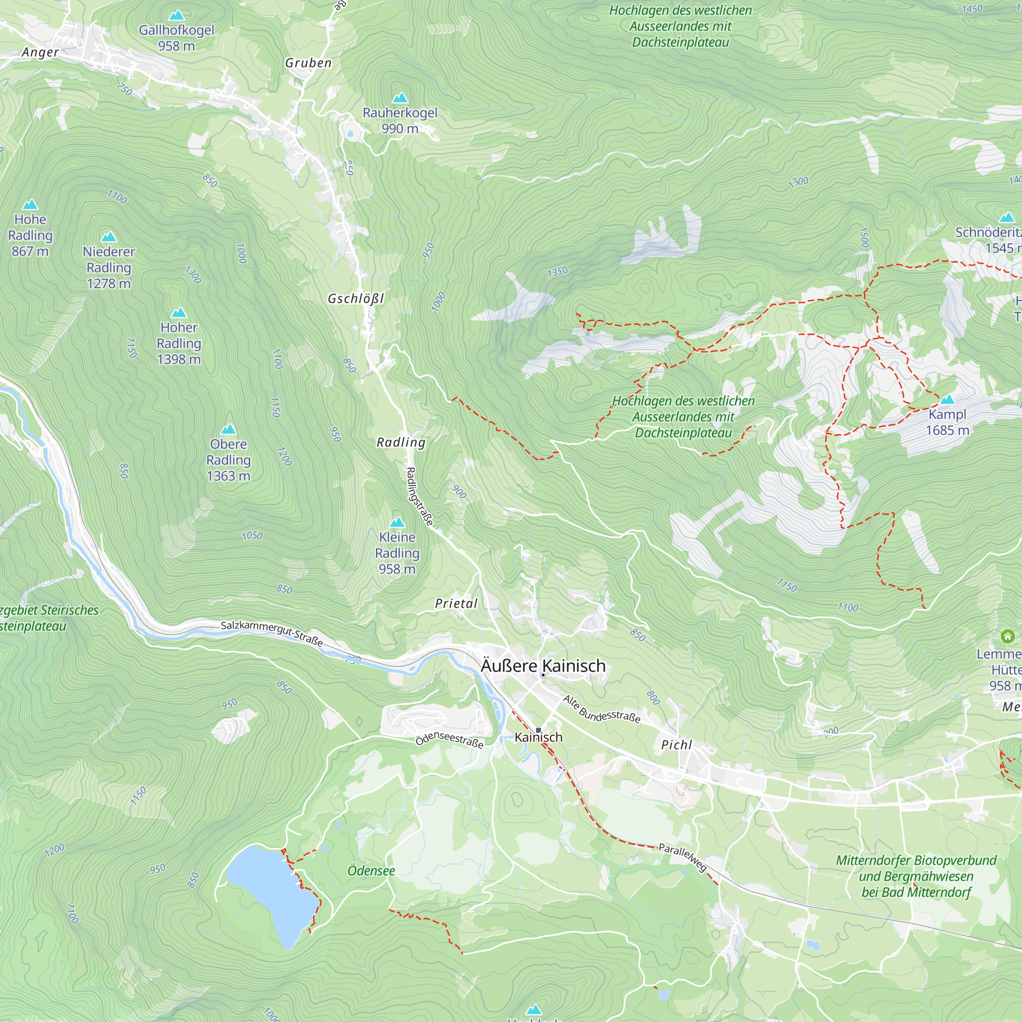 Lenzbaueralm map