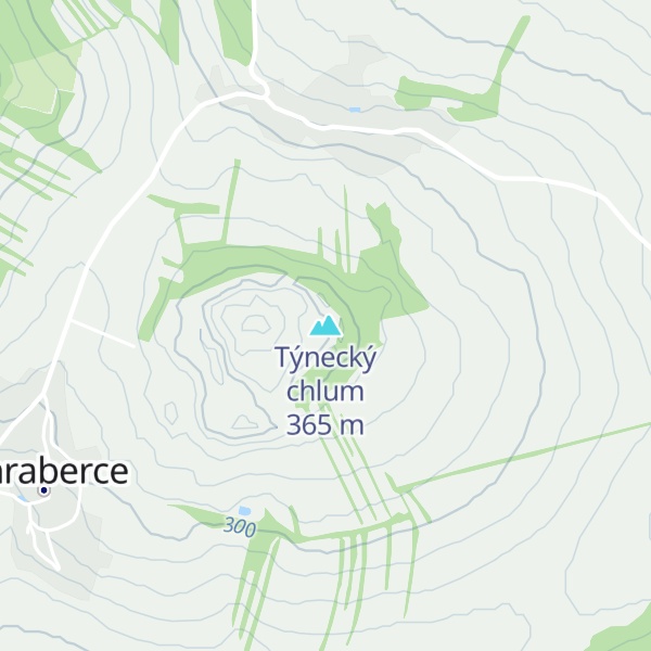 Map of Týnecký chlum