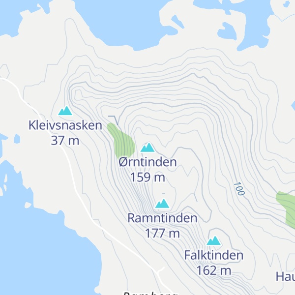 Map of Ørntinden