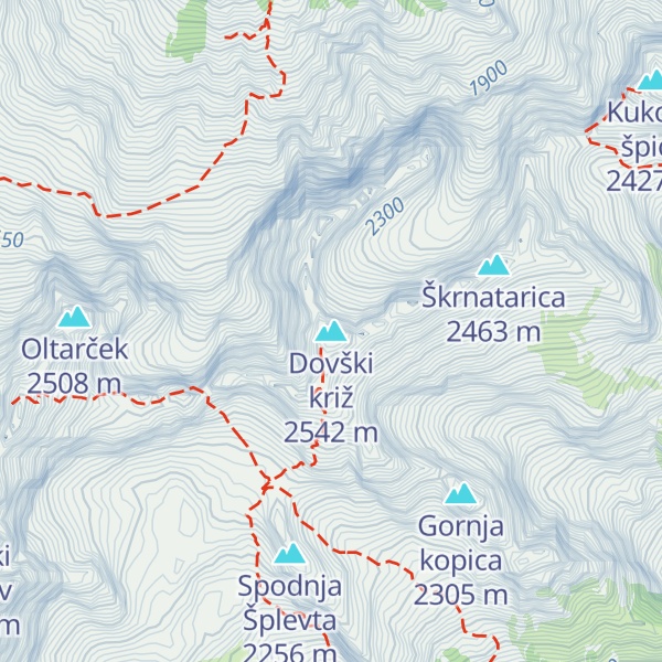 Map of Dovški križ