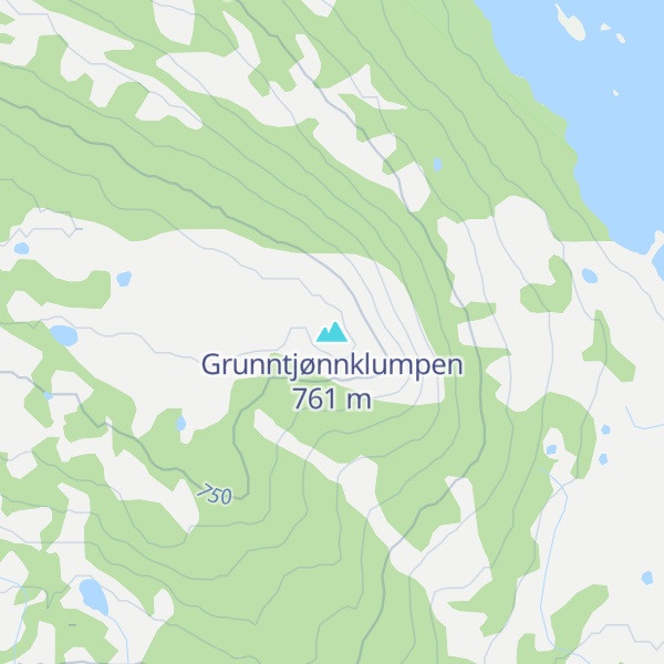 Map of Grunntjønnklumpen
