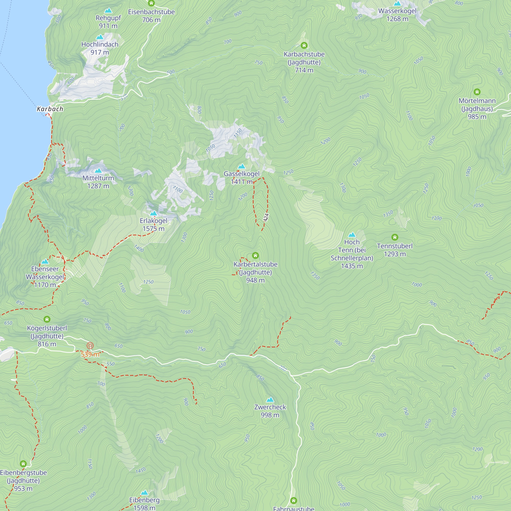 Karbertalstube (Jagdhütte) map