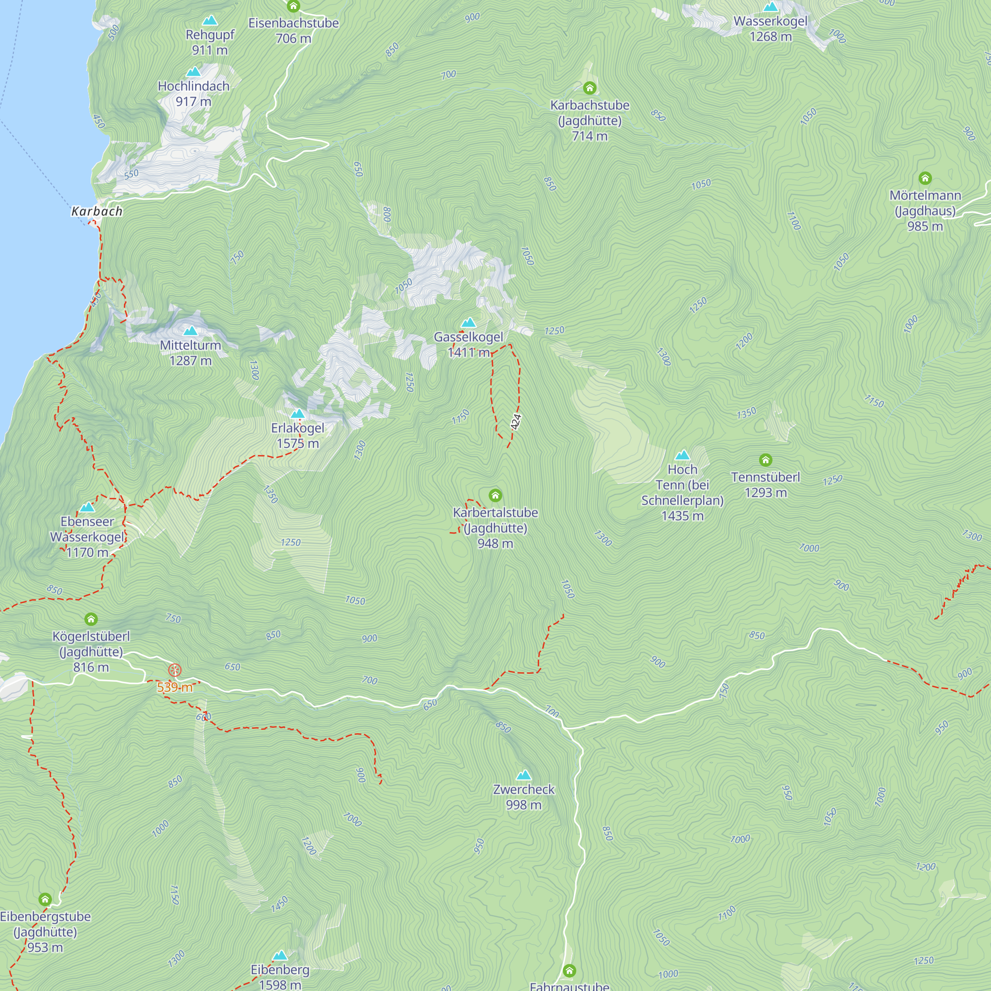 Karbertalstube (Jagdhütte) map
