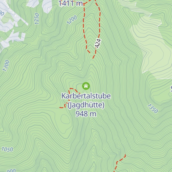 Map of Karbertalstube (Jagdhütte)