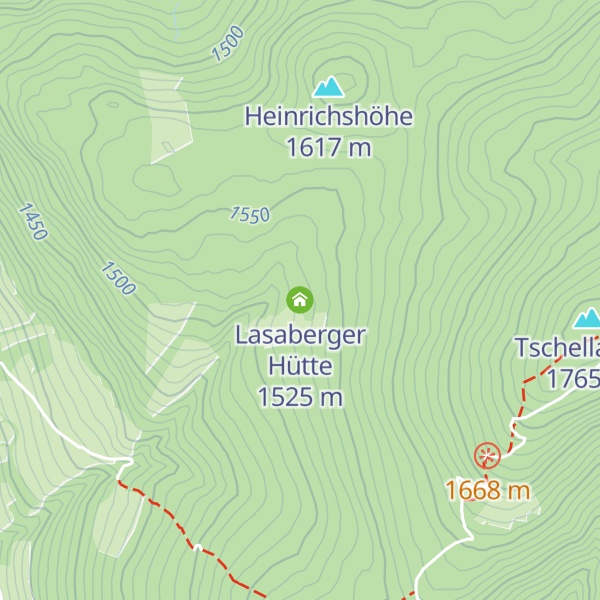 Map of Lasaberger Hütte