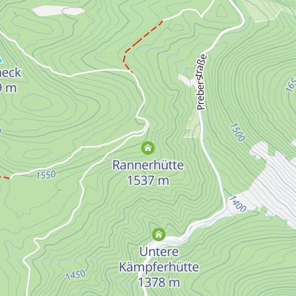 Map of Rannerhütte