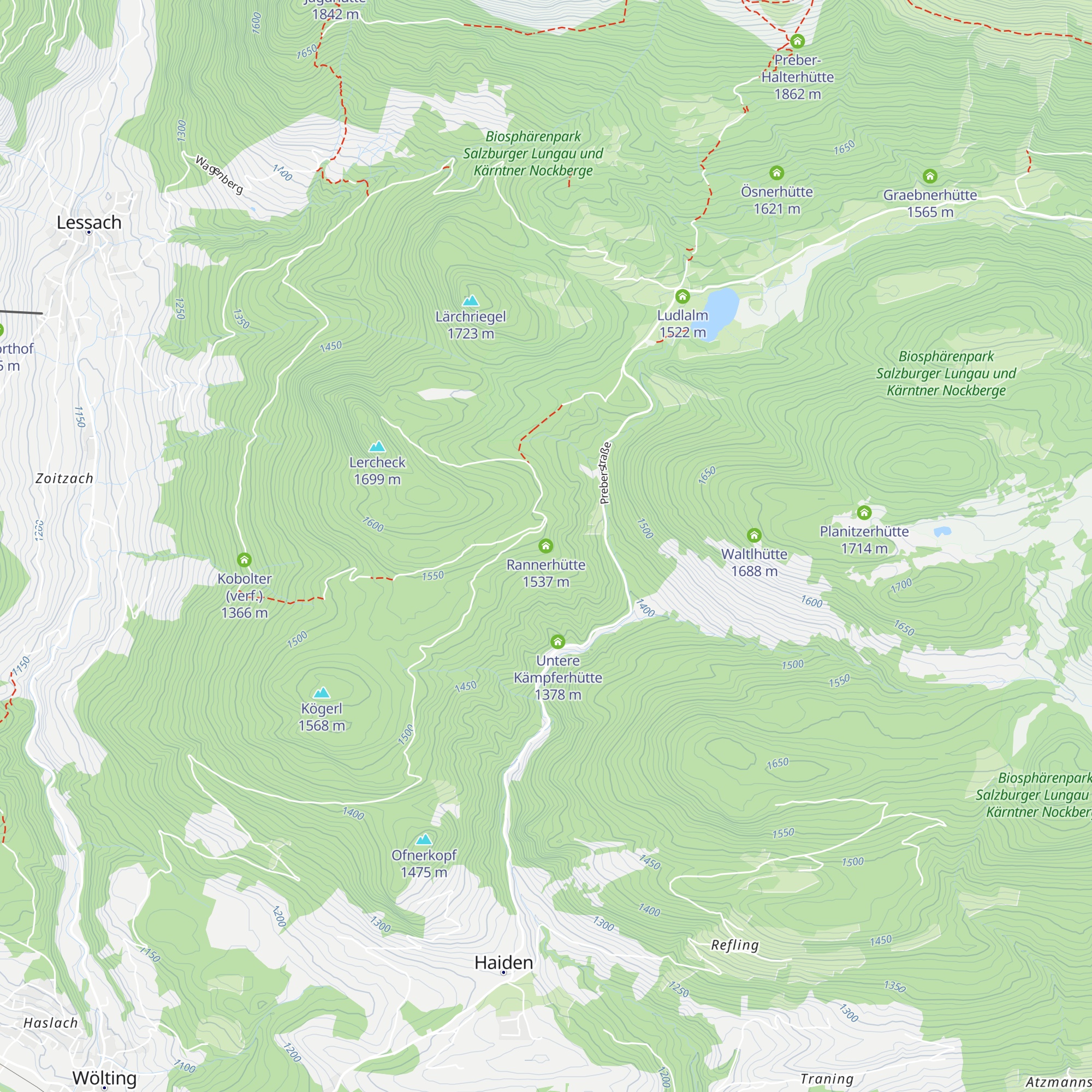 Rannerhütte map