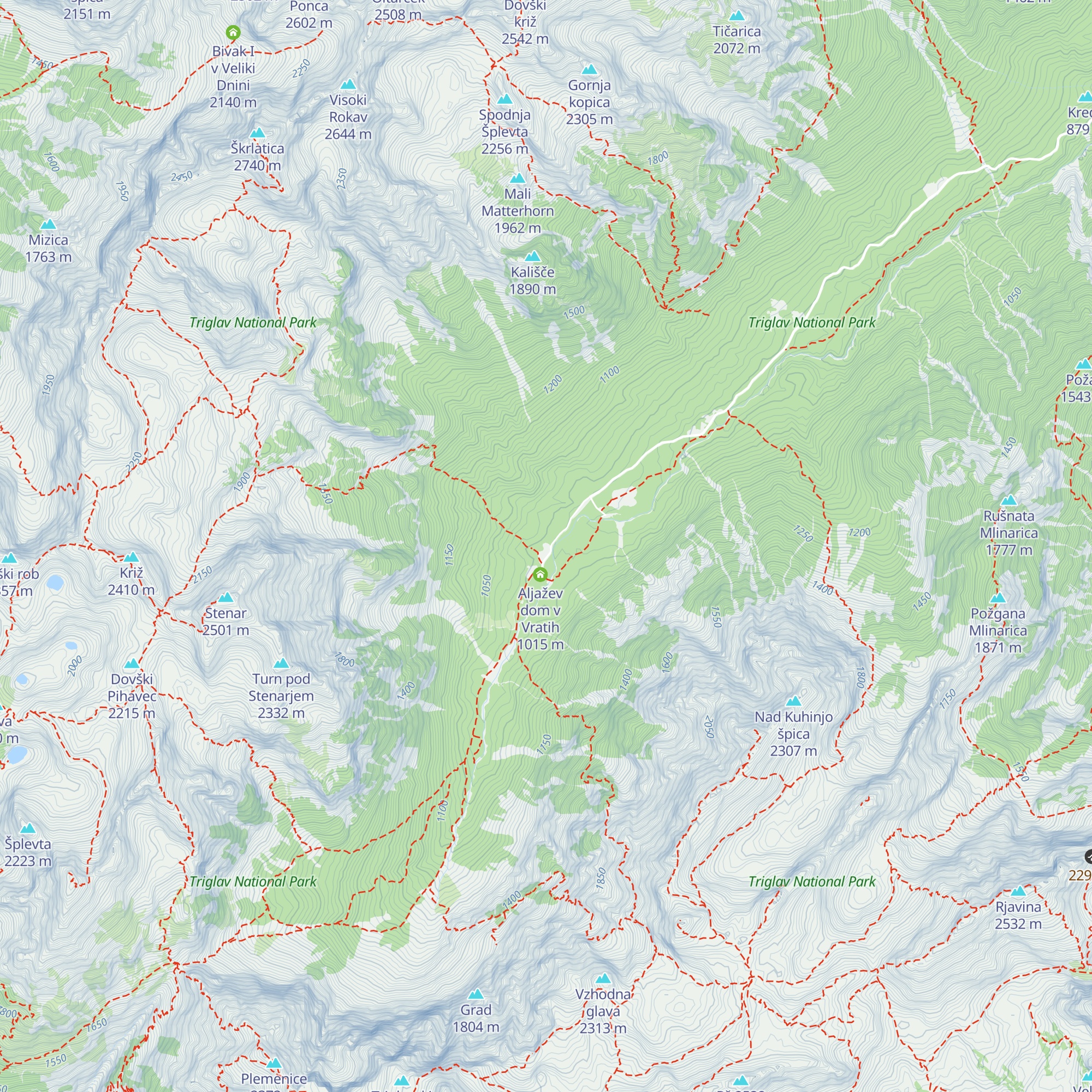 Šlajmerjev dom v Vratih map