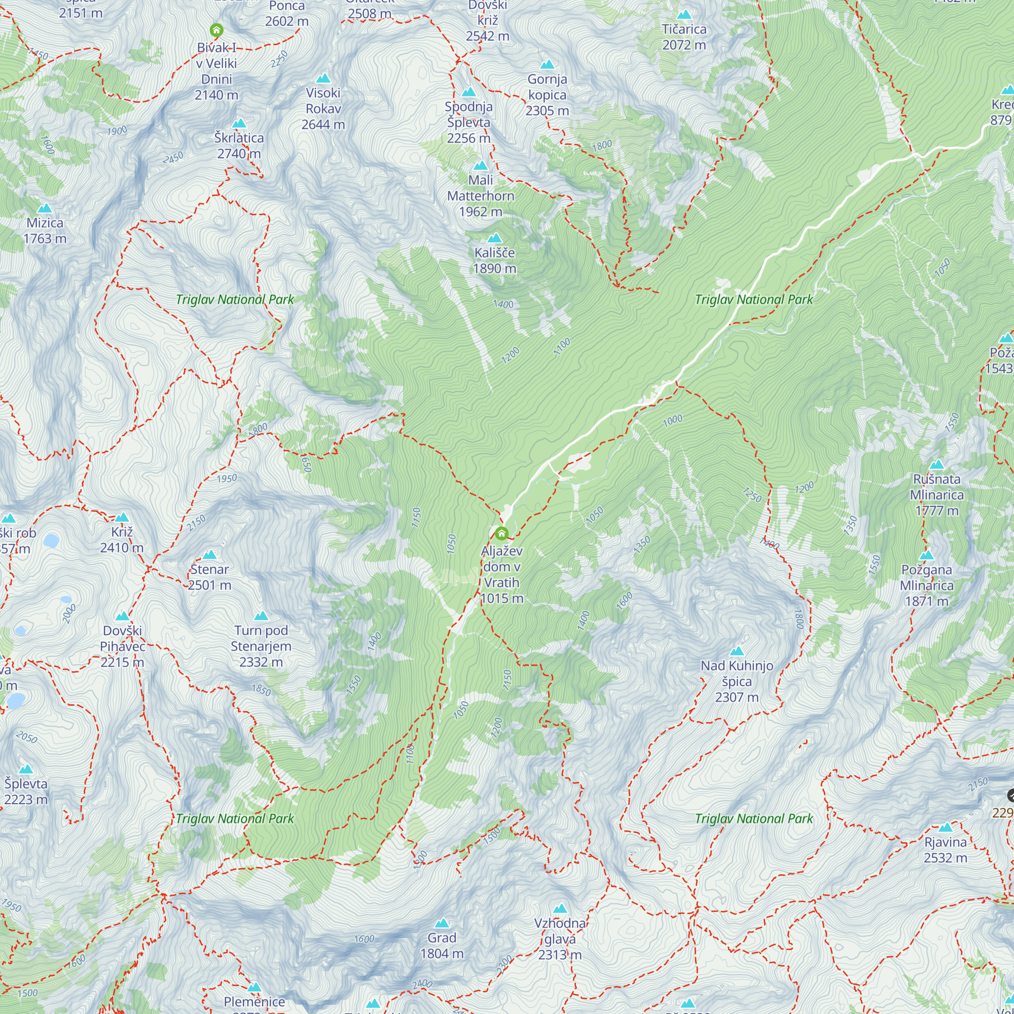 Šlajmerjev dom v Vratih map