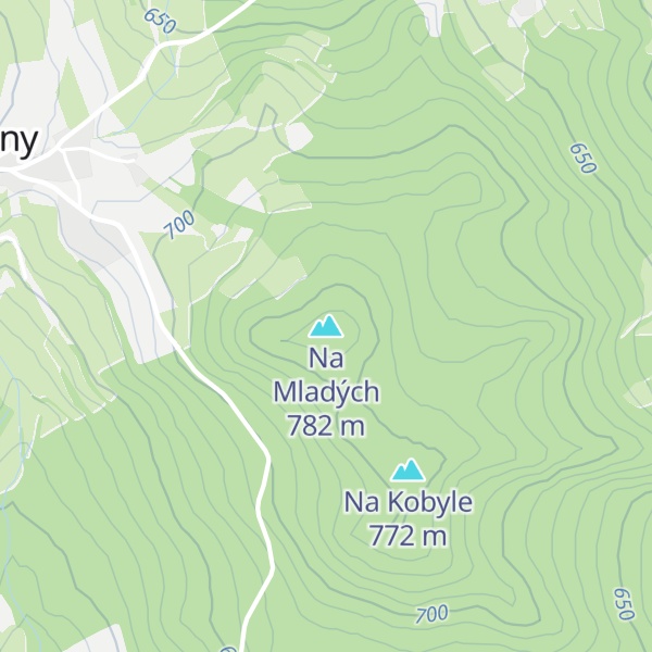 Map of Na Mladých