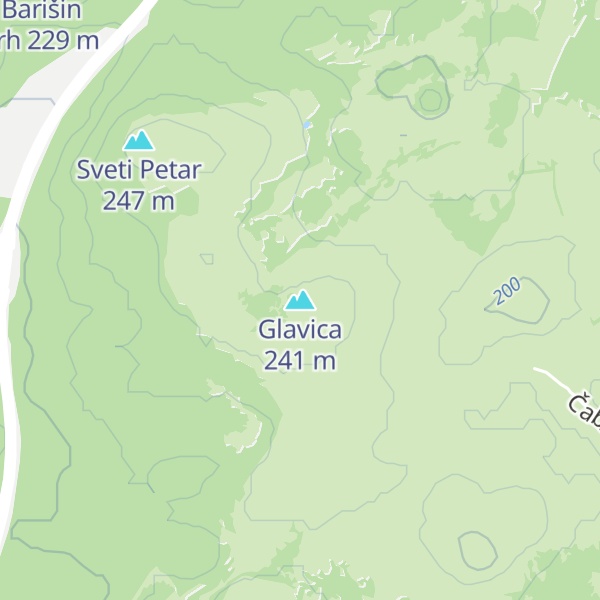 Map of Glavica