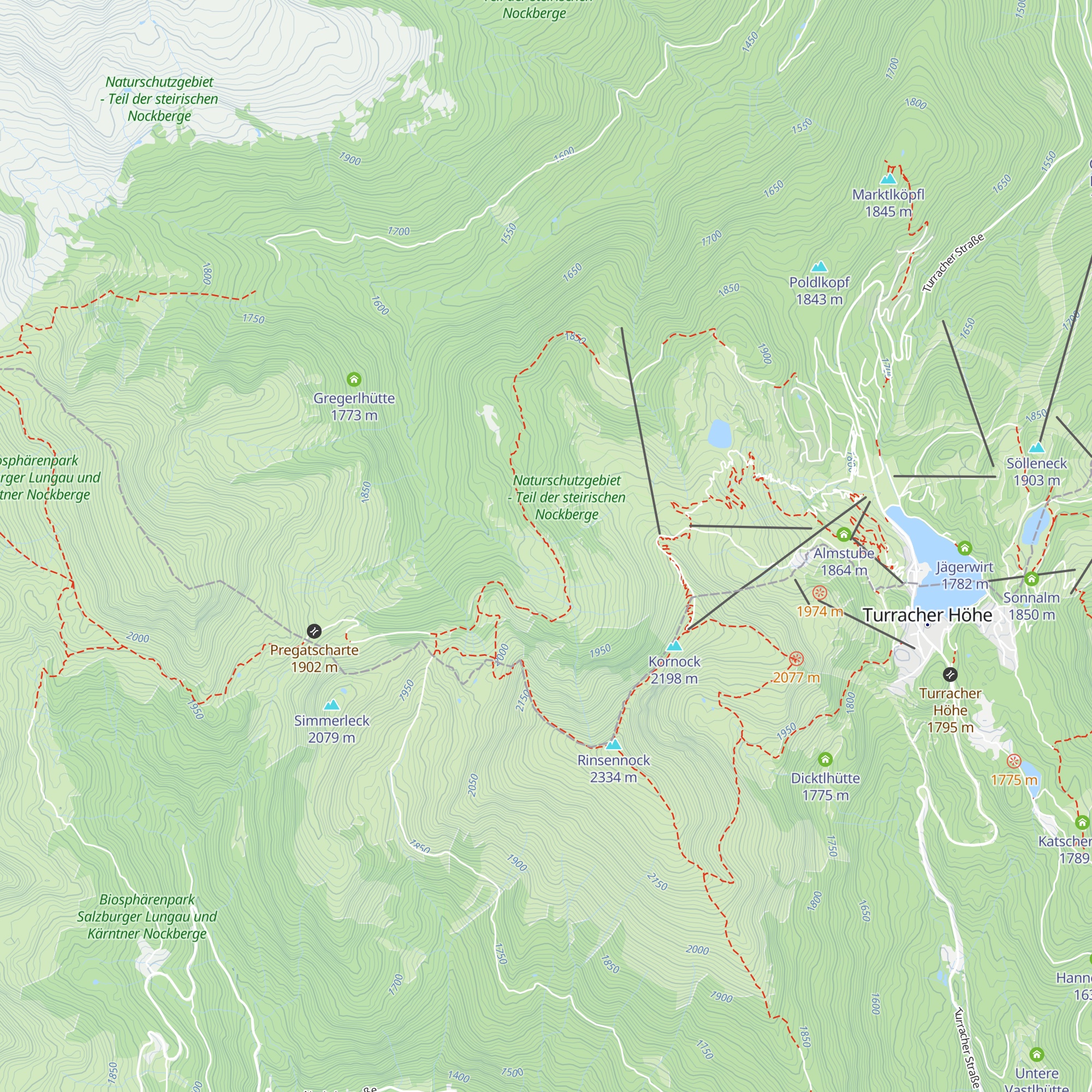 Winkler Alm map
