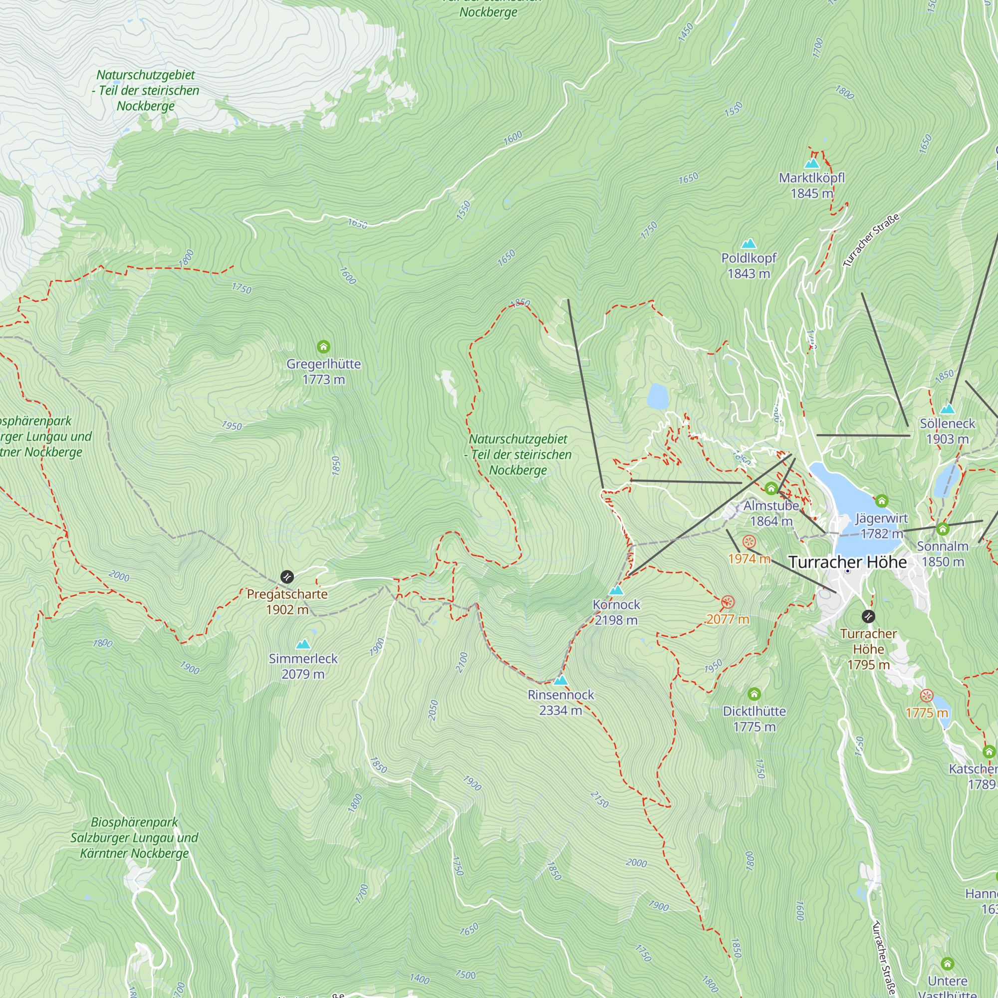 Winkler Alm map