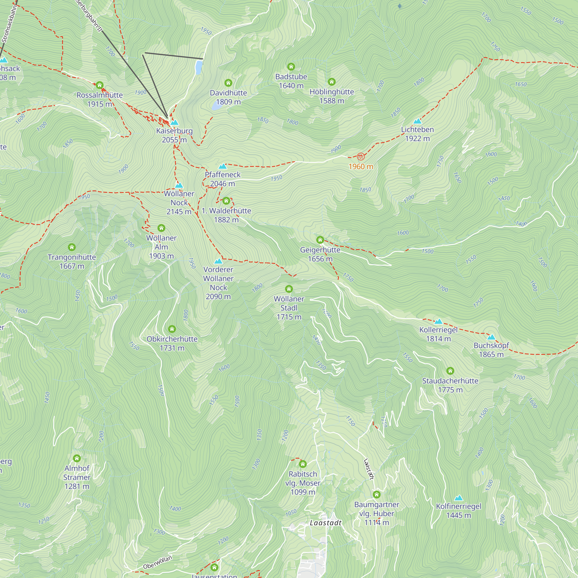 Wöllaner Stadl map