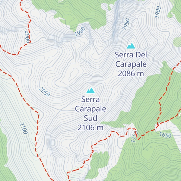 Map of Serra Carapale Sud