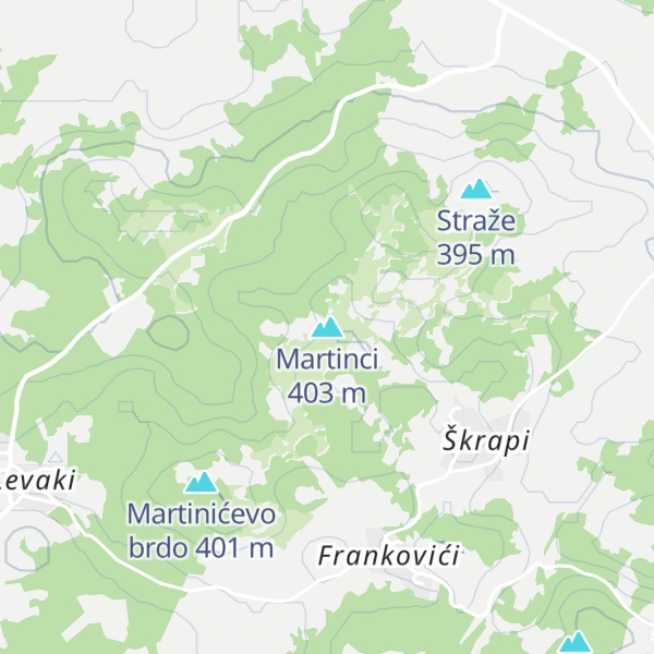 Map of Martinci