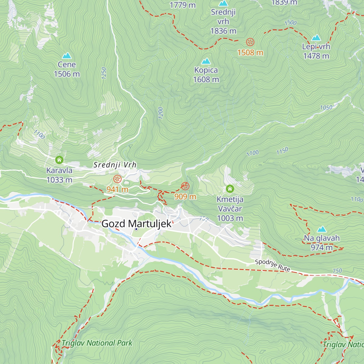 Brunarica Krmiše map