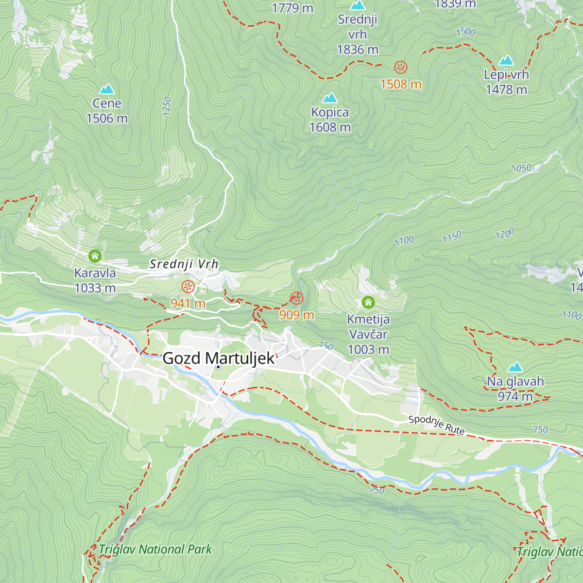 Brunarica Krmiše map